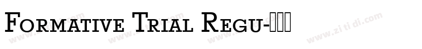Formative Trial Regu字体转换